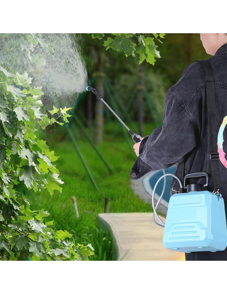 Spruzzatore Elettrico a Zaino 5L 1800mAh con 3 Ugelli e Lancia Telescopica