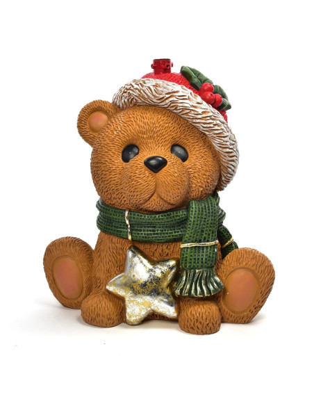 Base per Albero di Natale Orsetto Stella 56x40x38 cm Supporto Poliresina