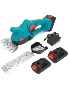 Forbice Cesoia Tagliasiepi a Batteria 2 in 1 Testa...