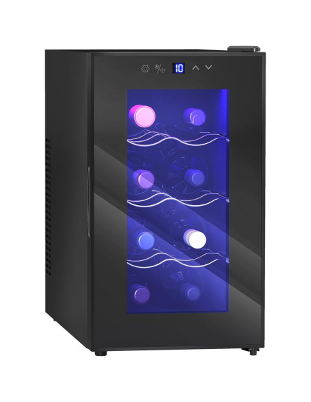 Cantinetta Vino Refrigerata 21L 8 Bottiglie Frigo Vino Silenzioso 8-18°C