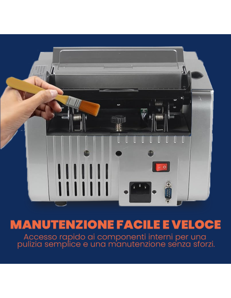 Contabanconote Professionale Automatico 1000 Banconote Min Rilevatore UV MG IR