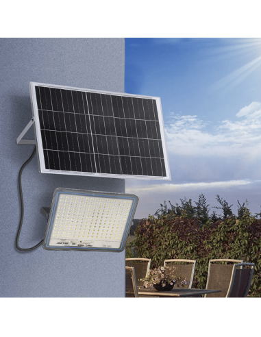 Faro LED Lampada Pannello Solare 8000W...