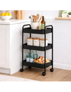 Carrello 3 Piani in Ferro Portaoggetti Multiuso