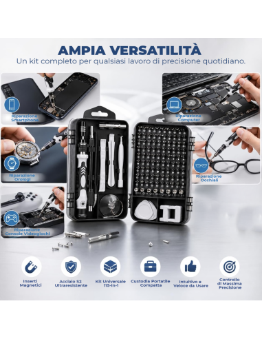 Kit Cacciaviti di Precisione Magnetici con...
