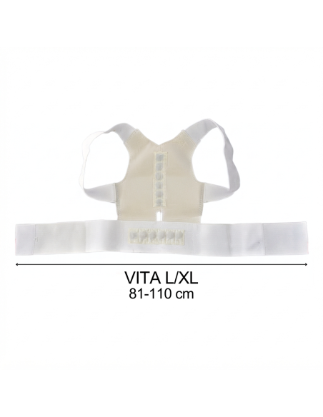 Supporto tutore a fascia con 12 magneti unisex correzione postura schiena spalle