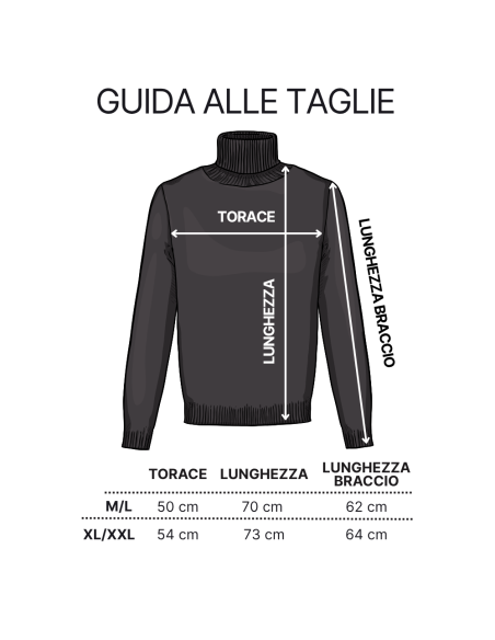 Maglia collo alto termica da uomo mod. Philip VKA29 interno felpato slim fit