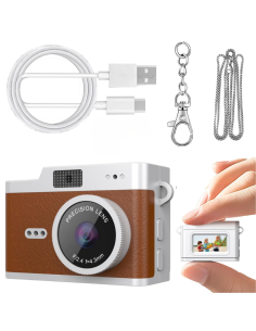 Mini Fotocamera Indossabile Portatile 1080P Schermo IPS...
