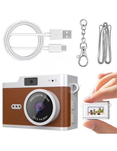 Mini Fotocamera Indossabile Portatile 1080P...