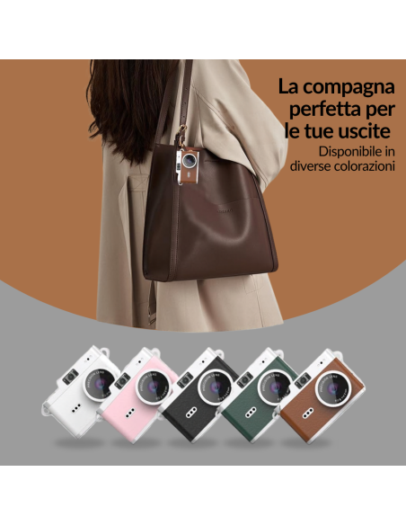 Mini Fotocamera Indossabile Portatile 1080P Schermo IPS 0.98 Flash LED
