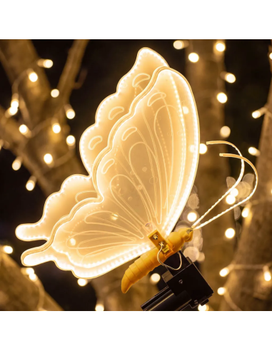 Lampada Farfalla LED Ali in Movimento 46x41 cm...