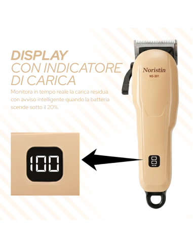 Tagliacapelli Professionale Noristin NS-301 con...