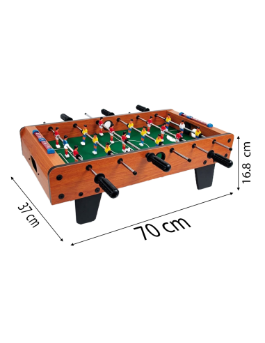 Calcio Balilla da Tavolo Compatto 70x37 cm...