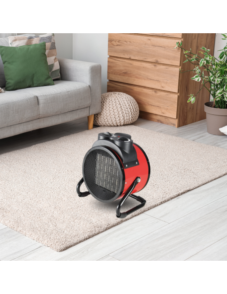 Riscaldatore Elettrico 2500 W con Ventilatore Industriale