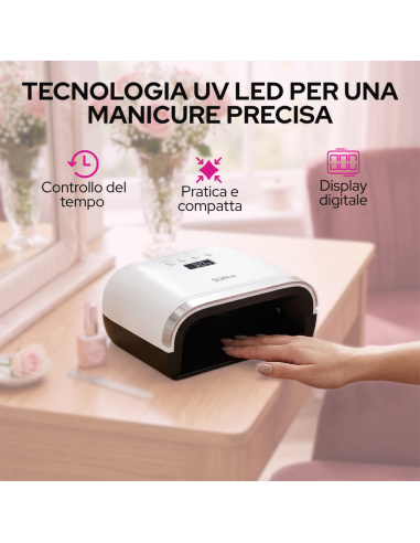 Lampada Unghie SUN3X UV LED 48W con Display LCD...