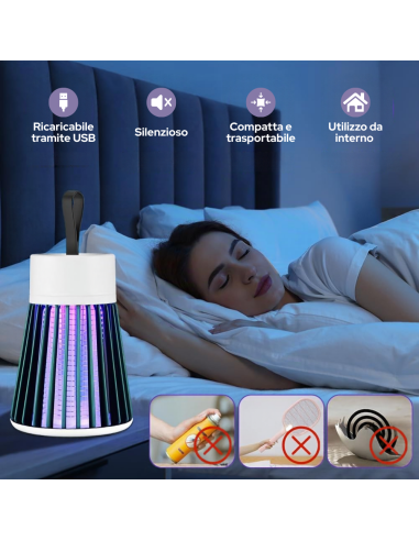 Lampada Antizanzare Elettrica Ecologica Senza...