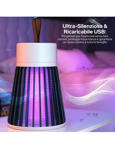 Lampada Antizanzare Elettrica Ecologica Senza...