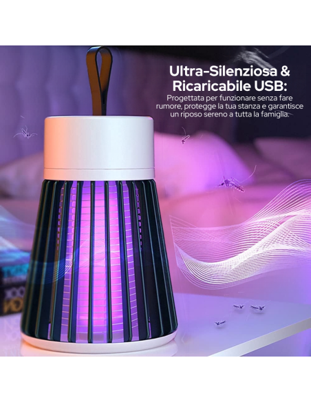 Lampada Antizanzare Elettrica Ecologica Senza Sostanze Chimiche