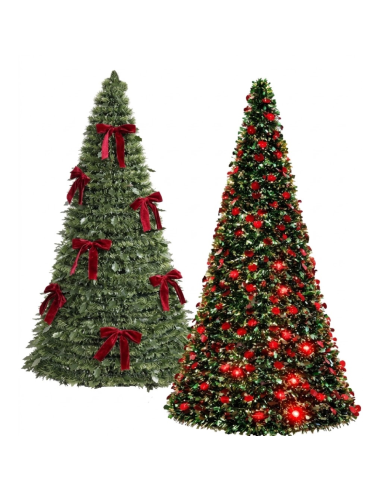Albero di Natale Pieghevole slim Pop-Up 180H cm...