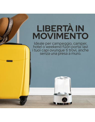 Mini Lavatrice 1L Portatile IGIENICA Wireless...