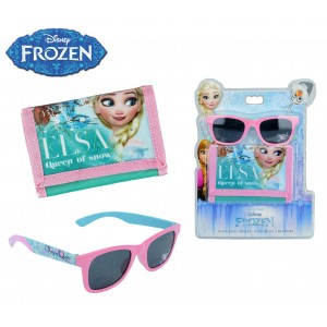 WD17039 Set Frozen occhiali da sole e portafogli accessori bambine