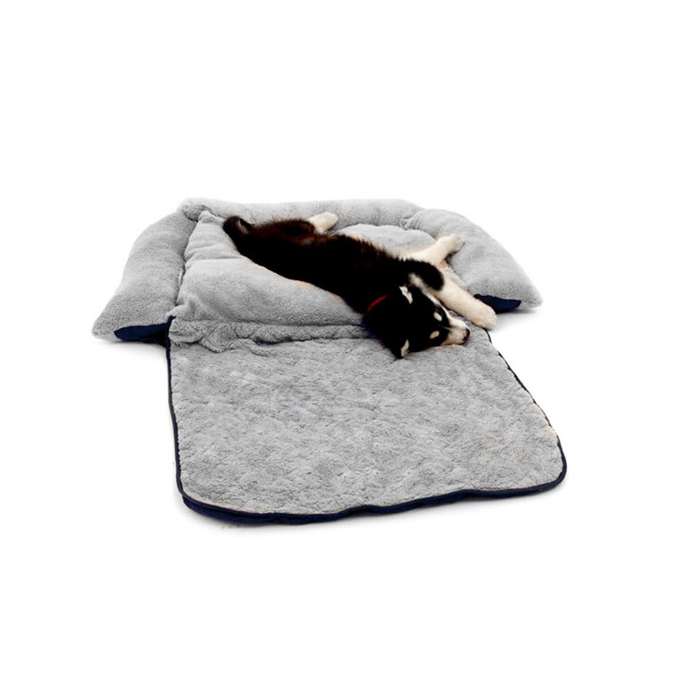 Poltroncina allungabile cani doppia funzione cuccia morbida 112*55*18