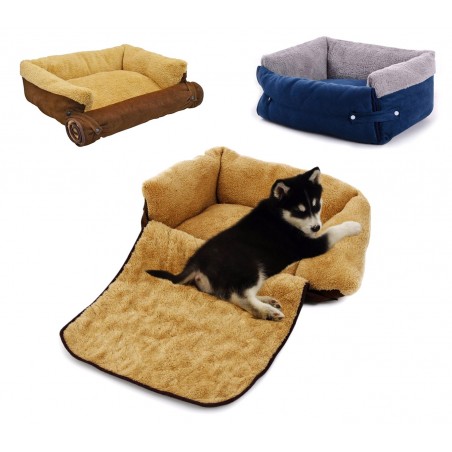 Poltroncina allungabile cani doppia funzione cuccia morbida 112*55*18 Poltroncina allungabile cani doppia funzione cuccia morbida 112*55*18