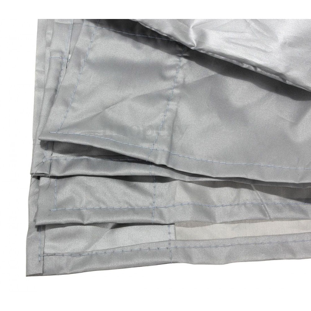 2269 Telo copriparabrezza grigio con laccetti per il fissaggio anti neve o sole