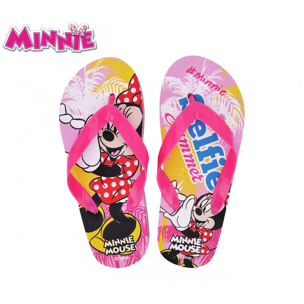 WD16983 Ciabatte infradito in gomma per bambina Minnie Mouse