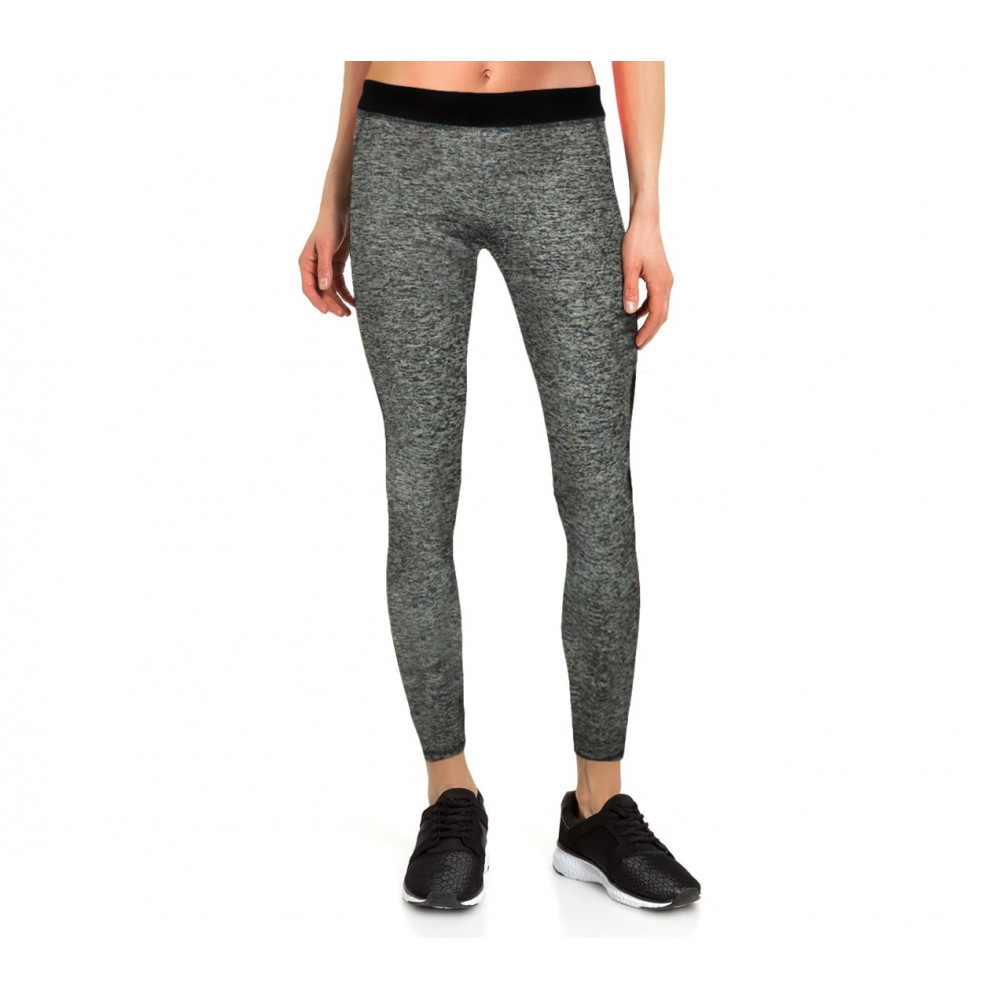 KZ151 Leggings donna sportivo alla caviglia tessuto tecnico per sport jogging