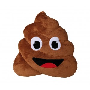 Image of 621039 Cuscino emoji poop pillow faccine cacca diametro 30 cm 8001484888704