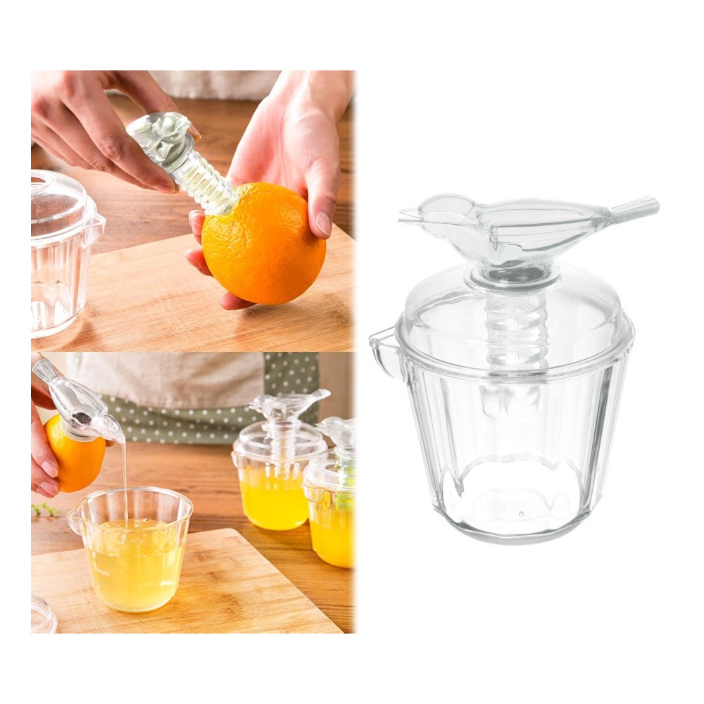 Spremi agrumi di design squeezer bird direttamente dal frutto con applicatore