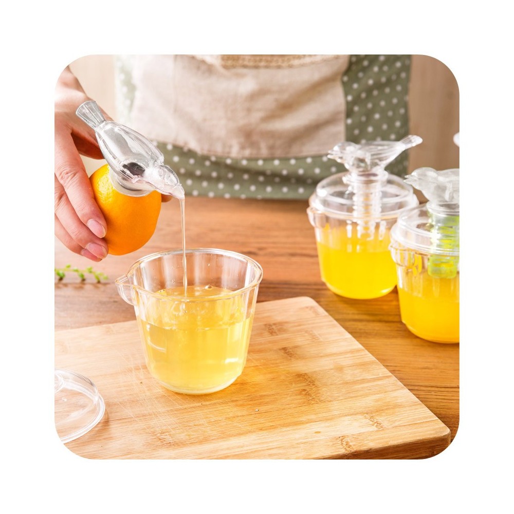 Spremi agrumi di design squeezer bird direttamente dal frutto con applicatore