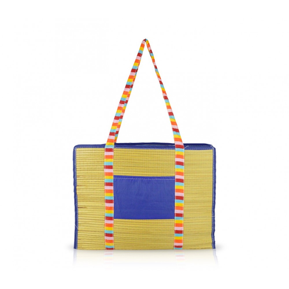 65147 Borsa mare Bio Onshore modello Aisha in paglia di ràfia 