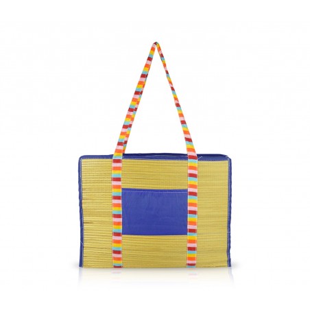 65147 Borsa mare Bio Onshore modello Aisha in paglia di ràfia 