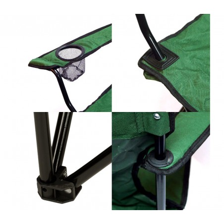 2309 Sedia sdraio Panama pieghevole con seduta imbottita e schienale regolabile