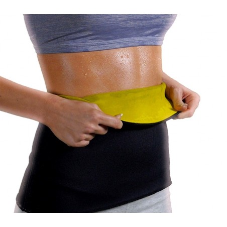 Fascia elastica in neoprene BLU per addominali unisex con velcro ventre piatto