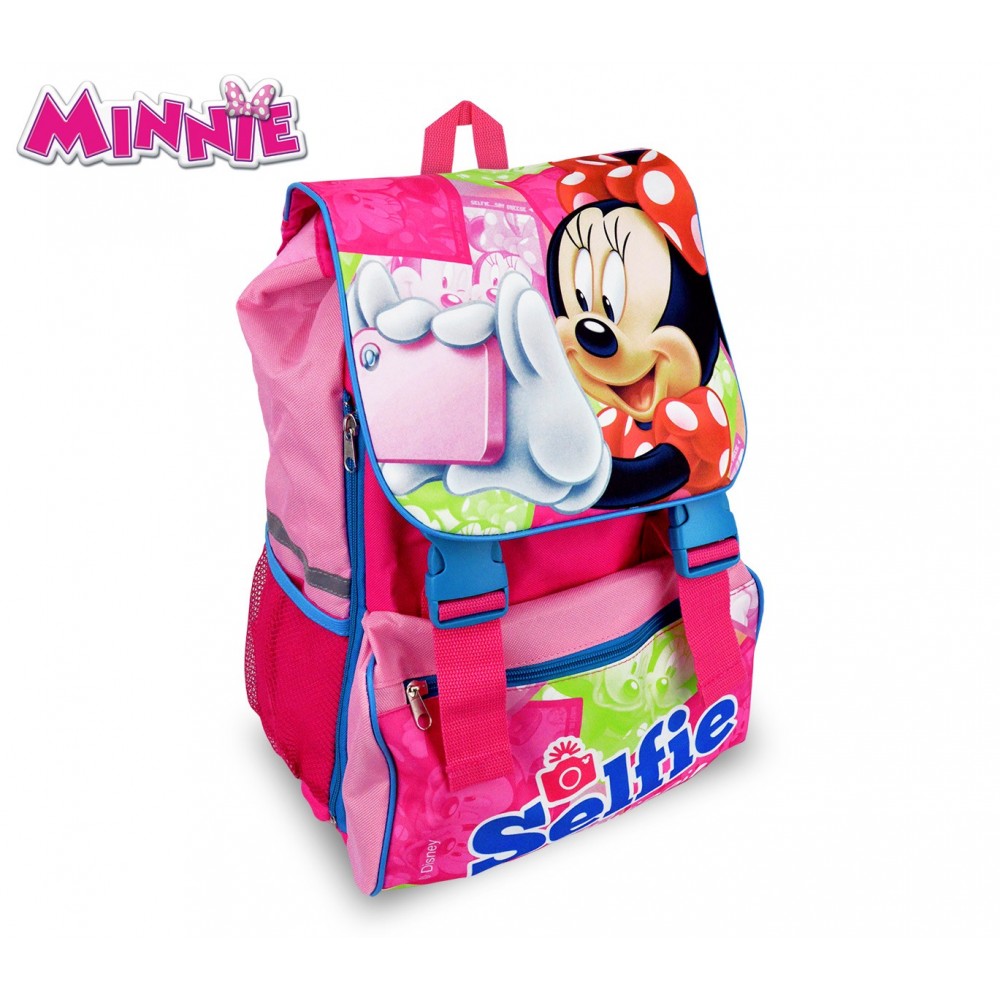 MI16101 Zaino a spalla estensibile scuola Minnie Mouse 41x28,5x20 cm