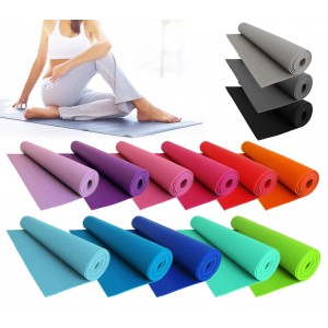Tappeto 173 x 61 cm COMFORT per yoga fitness e allenamenti sport spessore 0,4 mm