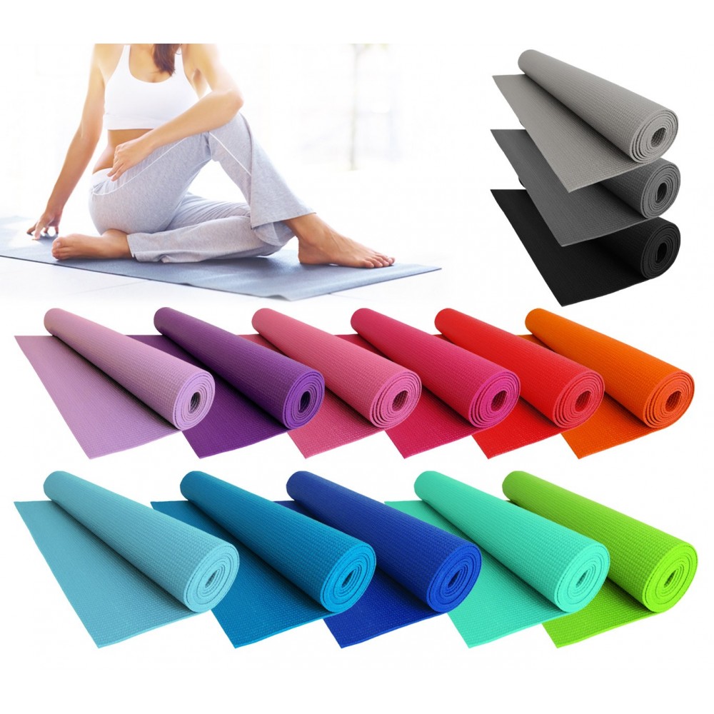 TRESKO® Tappetino per Yoga 185 x 60 cm e 190 x 100 cm Pilates Tappeto Ginnastica Fitness Aerobica NBR 