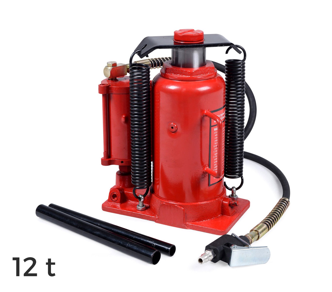 ST3054 Cric idraulico a bottiglia manuale e ad aria compressa fino a 12 t