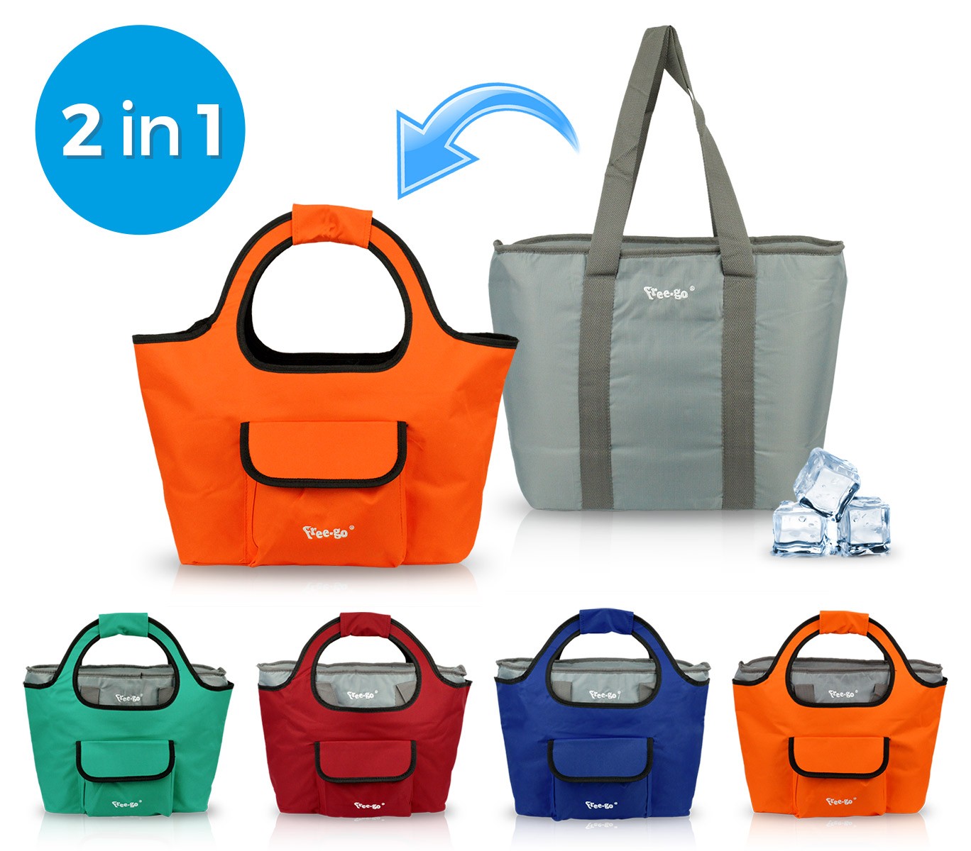 Blu Shentian Borsa frigo Piccola Colore