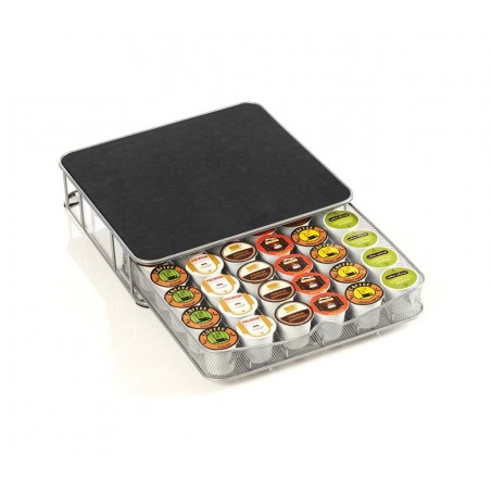 Stand per capsule caffè portacapsule in metallo 40 posti a 4 colonne