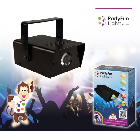 Faro 5 led luce stroboscopica PARTY FUN LIGHT effetto discoteca