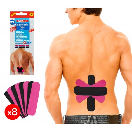 626671 Set 8 cerotti per Kinesiologia applicata per schiena e lombari