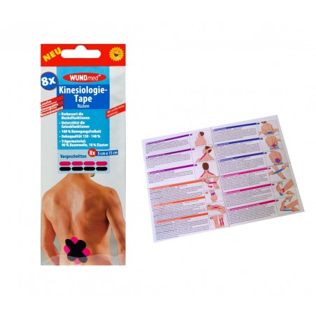 626671 Set 8 cerotti per Kinesiologia applicata per schiena e lombari