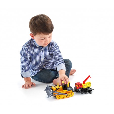 033743 Playset grandi mezzi da costruzione giocattolo ruspa con camion