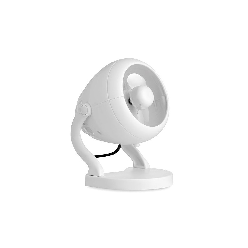 Mini ventilatore usb da tavolo 13 cm con rotazione a 360° e tasto di accensione