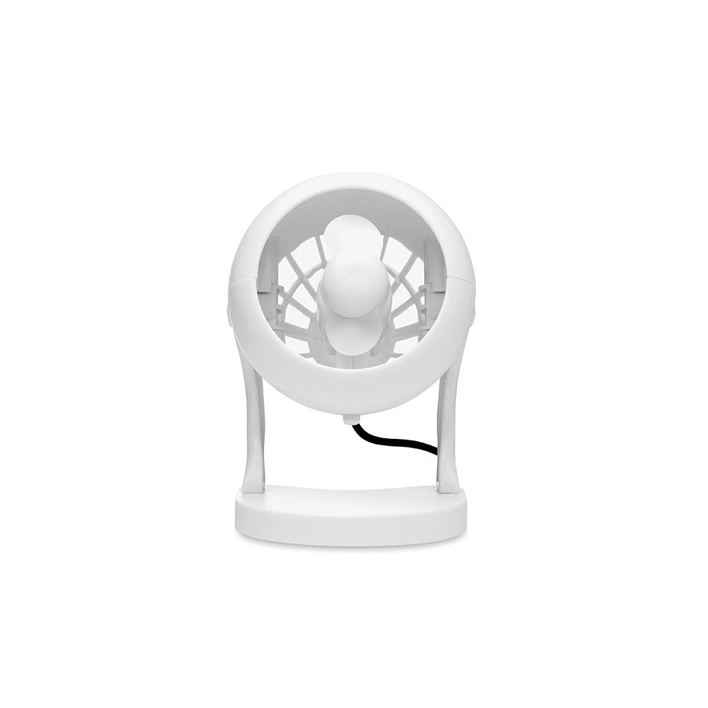 Mini ventilatore usb da tavolo 13 cm con rotazione a 360° e tasto di accensione