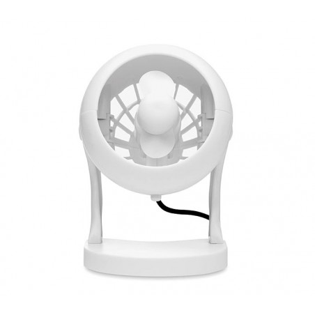 Mini ventilatore usb da tavolo 13 cm con rotazione a 360° e tasto di accensione Mini ventilatore usb da tavolo 13 cm con rotazione a 360° e tasto di accensione