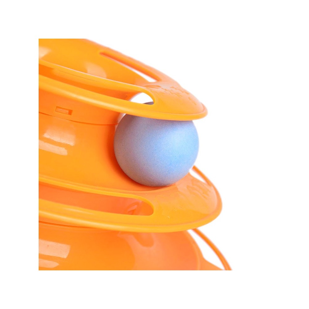 560021 Gioco interattivo per gatti a torre circolare con palline